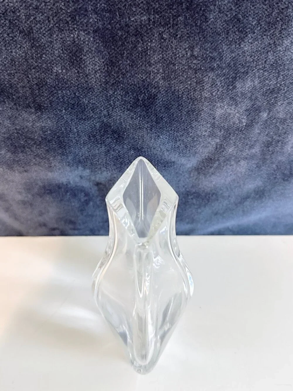 BACCARAT CRYSTAL VASE LILAS PATTERN- MULTISIDED LIP AND BASE - 5